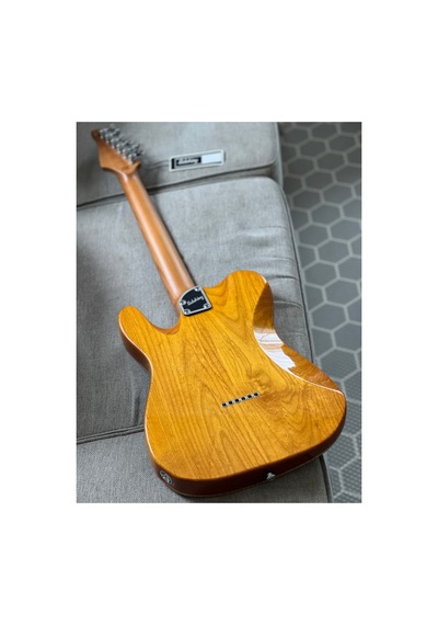 Soloking Mt-1 Fm Artisan With Solid 5a Flame Top İn Honeyburst W/hardcase