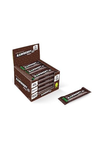 Rawberry Cacao Vegan Glutensiz Şeker İlavesiz Kuruyemiş Bar 15 x 33 G