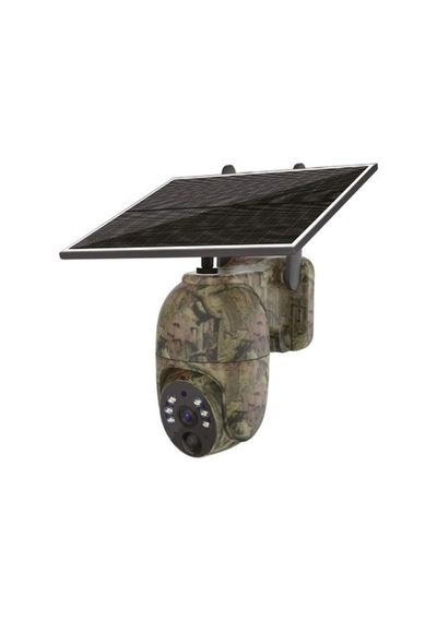 Rxr C29 4g Sim Kartı Destekli Solar Panelli Bataryalı Kamuflajlı Ptz Güvenlik Kamerası