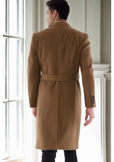 Plt9400 Dewberry Erkek Palto-camel Camel