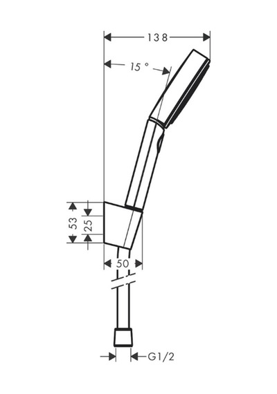 Hansgrohe Pulsify Select S Duş Askı Seti 105 3jet Relaxation, 160 Cm Duş Hortumu Dahil Krom