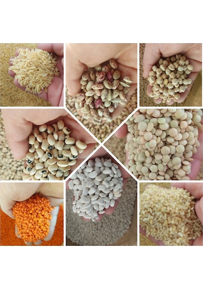 Kuru Bakliyat Paketi Eko Paket Şehriye ,barbunya,nohut,börülce,mercimek,kuru Fasulye,bulgur Net 9 Kg