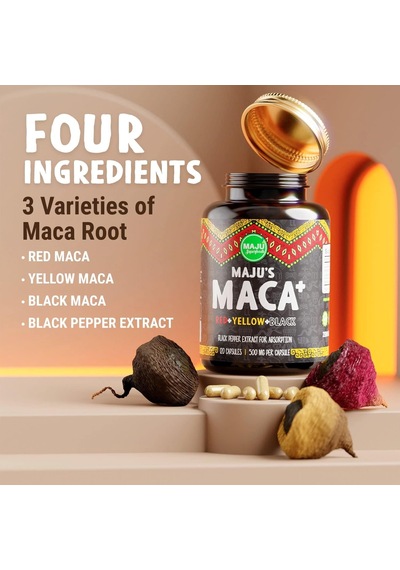 Maju Superfoods Maca Kökü Kapsülleri 120 Kapsül
