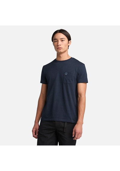 Timberland Dunstan River Chest Pocket Erkek T-shirt-32656 Koyu Mavi