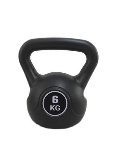 6 Kg Kettlebell Çaydanlık Dambıl Siyah Tek Ebat