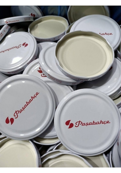Paşabahçe Konserve Kavanoz Kapağı 50 Adet Metal Beyaz Silikonlu