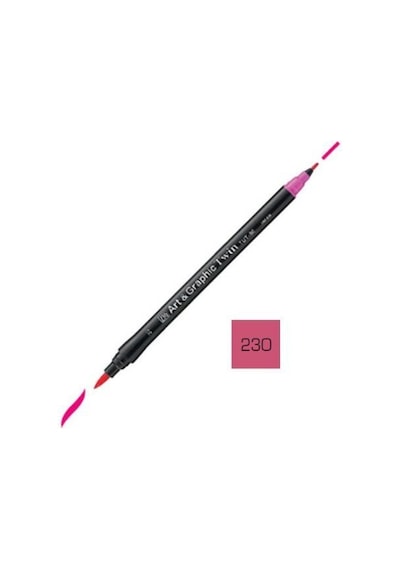 Zig Art & Graphic Twin Marker Çift Uçlu Çizim Kalemi 230 Pale Ros