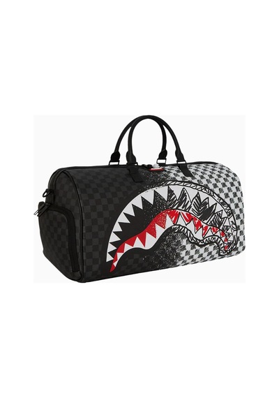 Sprayground Mix And Match Scribble Large Duffle, Şık Ve Geniş Seyahat Çantası, Sınırlı Üretim Sırt Çantası Siyah
