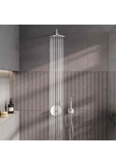Origin Ankastre Termostatik Banyo Bataryası A42671 V-box Sıva Üstü Grubu - Krom Çok Renkli