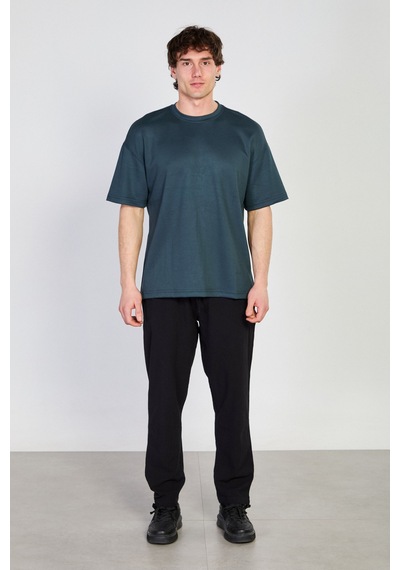 Barrels And Oıl Erkek Bisiklet Yaka Regular Fit T-shirt - Petrol Petrol