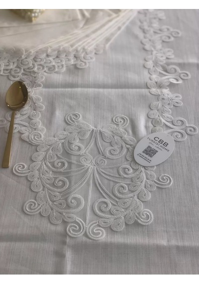 Buradabulabilirsin Sofra Takımı 26 Parça Anna Model Yemek Takımı Örtüsü Dertsiz 160 X 260 Cm Masa Örtüsü Bbz Çok Renkli