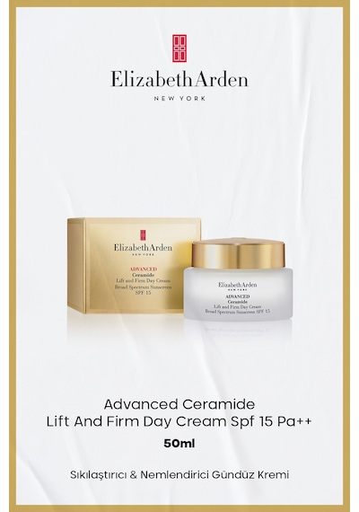 Elizabeth Arden Advanced Ceramide Lift & Firm Day Sıkılaştırıcı ve Nemlendirici Gündüz Kremi SPF15 PA++ 50 ML﻿﻿