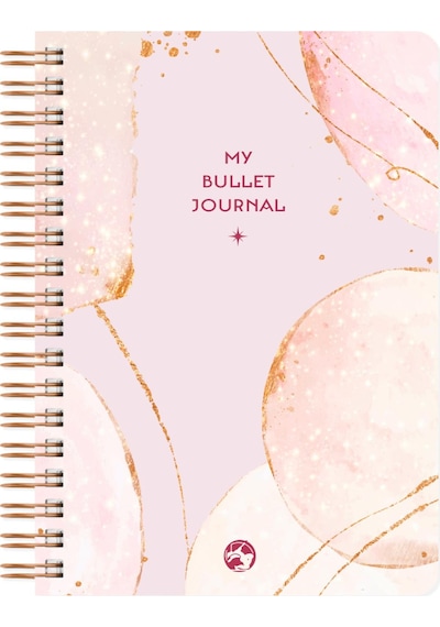 Noktalı Bullet Journal Pro Defter Rose Gold 17x24