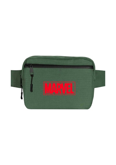 Marvel Logo Yeşil Bel Çantası