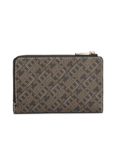 Tommy Hilfiger Th Icon Bıfold Wallet Monoplay Kadın Siyah Cüzdan - Aw0aw18594