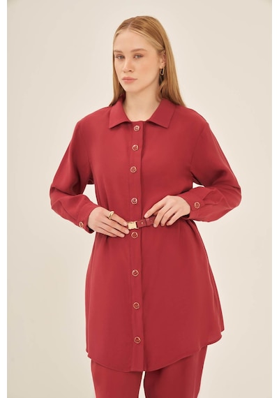 Ftz Women Kadın Pantolonlu Takım Bordo 31035 Bordo