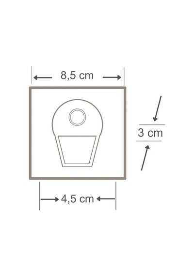 1w Sensörlü Led Koridor Ve Merdiven Armatürü Cata Ct-5170-3200k Günışığı Sıva Altı Gece Lambası - Siyah Kasa - 1 Adet Diğer