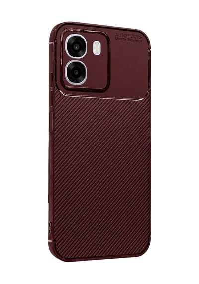 Newface Oppo Oppo A6t 5g Auto Focus Karbon Kapak - Bordo