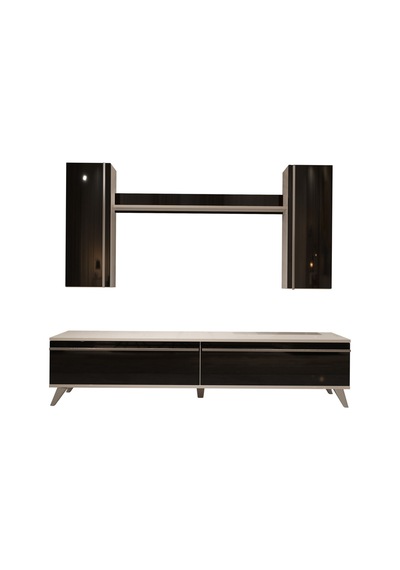 Decoraktiv Eko 5d Mdf Std Retro Tv Ünitesi Tv Sehpası - Beyaz Siyah Beyaz - Siyah Decoraktiv Eko 5d Mdf Std Retro Tv Ünitesi Tv Sehpası - Beyaz Siyah Beyaz - Siyah