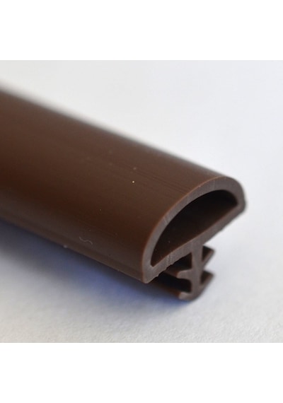 Yumuşak Pvc Kasa Fitili D Orta Tırnaklı Düz Kahve 100 Metre