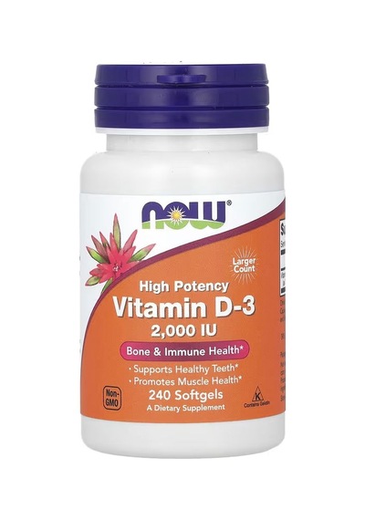 Now Foods D3 Vitamin 2000 IU 240 Kapsül