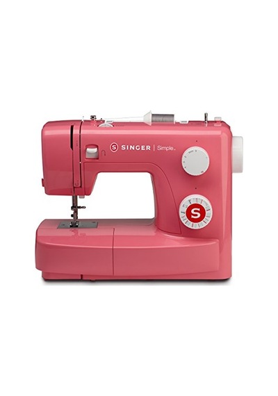 230128140 Serbest Kol Dikiş Makinesi Simple 3223 Kırmızı, Plastik, 45 X 22 X 35 Cm, Pembe