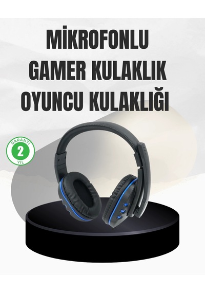 Mey İthalat Stereo Oyun Kulaklığı Güçlü Bas, Mikrofonlu Ve Konforlu Tasarım