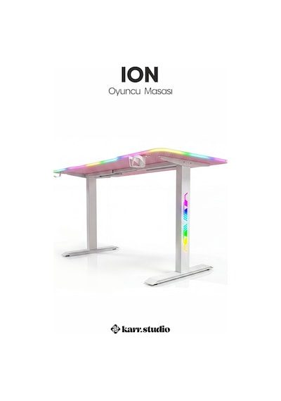 Ion Rgb Aydınlatmalı Oyuncu Masası Pembe Ion Rgb Aydınlatmalı Oyuncu Masası Pembe