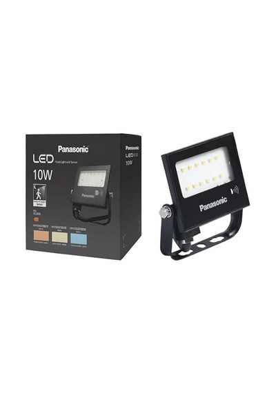 Panasonic Led Projektör Sensorlü, Beyaz Işik 10w 900lm 6500k Çok Renkli