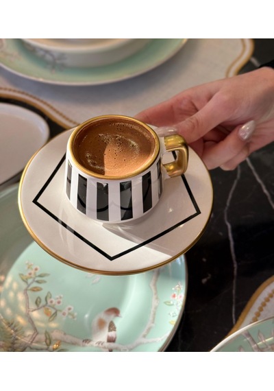 6'lı Royal Selective Kahve Fincanı-3412 Çok Renkli