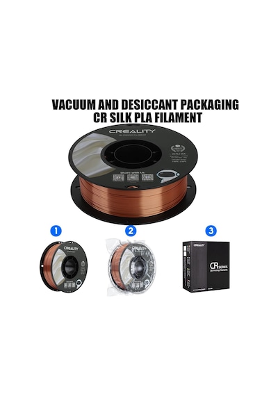 Creality Cr-silk Pla 1,75mm 3d Baskı Filament 1kg - Kırmızı Bakır - Urhanshop Gönderimli