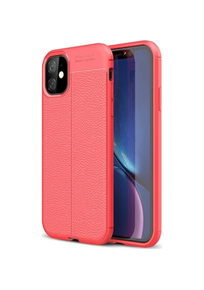 İphone 11 Kılıf Auto Focus Kapak - Kırmızı