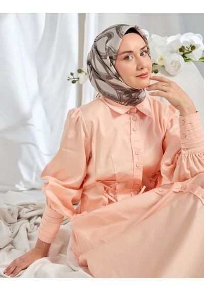 Silk Home Twill İpek Eşarp - 11548-02 Koyu Gri