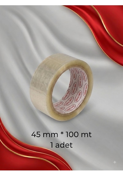 Myb Şeffaf Koli Bandı 45 Mm X 100 Mt Akrilik Yapışkanlı Bant 1 Adet