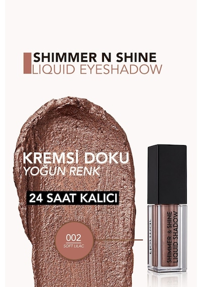 Flormar Metalik Likit Göz Farı (Lila) - Shimmer & Shine Liquid Shadow - 002 Soft L- 8682536003100