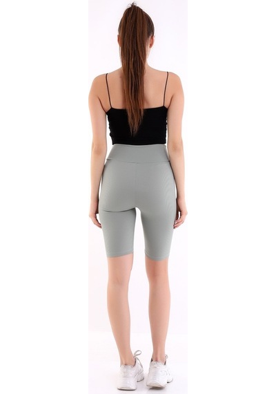 Self Clothing Kadın Mint Yeşil Yüksek Bel Fitilli Dayanıklı Örme Kumaş Toparlay (548212925)