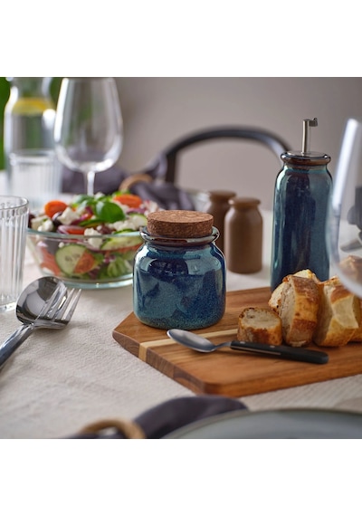 Ikea Brugdhaj Gıda Kavanozu 300 Ml 9 X 9 Cm Mavi