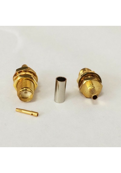 SMA Dişi RG316 RG174 RG188 LMR100 Sıkmalı Crimp Kablo Konnektörü