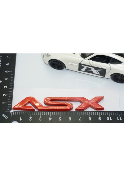 Dk Tuning Asx Bagaj Kırmızı Abs 3m Yazı Logo Mitsubishi İle Uyuml