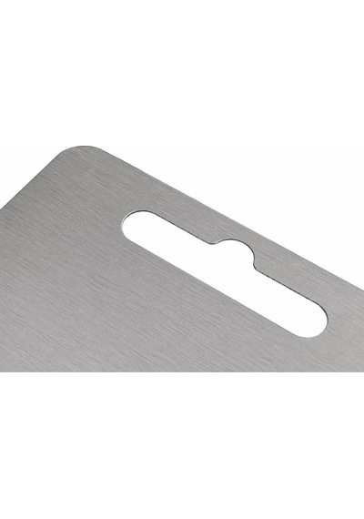 Igrıll Et Kesme Tahtası 304 Paslanmaz Çelik 32x24cm - Hijyenik Çift Taraflı Mutfak Tezgah Üstü Kesim Gri