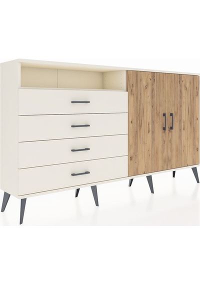 Arges Konsol 3 Raflı 4 Çekmeceli 2 Kapaklı 176x30x99 Aytaşı-çam/a Aytaşı-çam/aytaşı Arges Konsol 3 Raflı 4 Çekmeceli 2 Kapaklı 176x30x99 Aytaşı-çam/a Aytaşı-çam/aytaşı