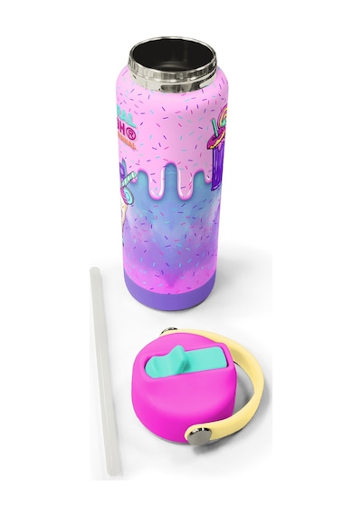 Coral High Mor Milkshake Dondurma Katlanır Ağızlıklı Çelik Termos 650 Ml 38378 Mor - Açık Pembe