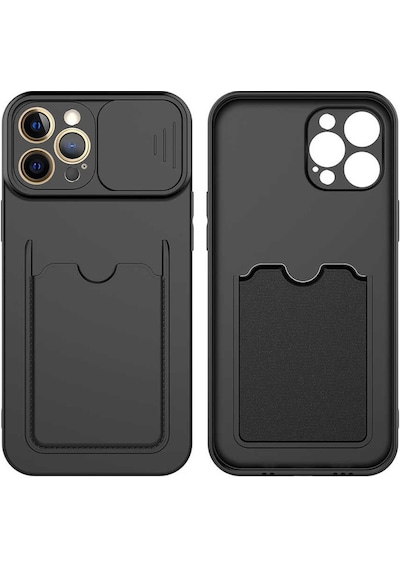 Apple Uyumlu iPhone 12 Pro Kılıf Zore Kartix Kartlık Bölmeli Kılıf