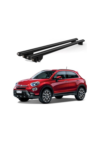 Kanca Fiat 500x 2014 Ve Sonrası Uyumlu Siyah Kilitli Ara Atkı 120cm Port Bagaj Tavan Barı