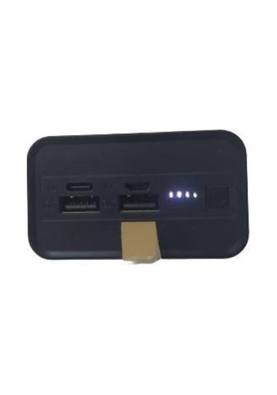 30000 Mah Powerbank Ios Android Uyum Led Işıklı Type C Mikro Usb Çıkışlı Siyah