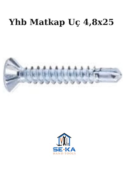 Yhb Matkap Uç 4,8x25 Çinko 200 Adet 4.8 x 25 MM