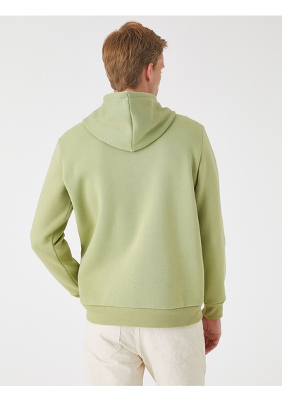 Koton Basic Kapşonlu Sweatshirt Yeşil 3sam70001mk Yeşil