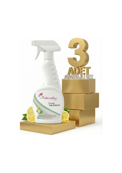 Naturalive Limonlu Yağ Çözücü 3x500 Ml