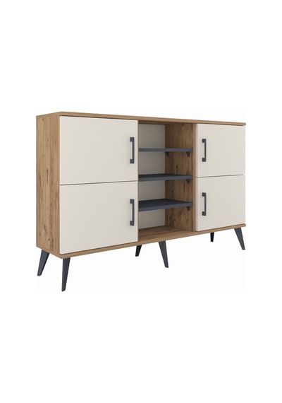 Arges Konsol 5 Raflı 4 Kapaklı 132x30x83 Çam-aytaşı/antrasit Aytaşı/antrasit Arges Konsol 5 Raflı 4 Kapaklı 132x30x83 Çam-aytaşı/antrasit Aytaşı/antrasit