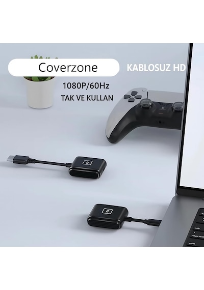 Kablosuz Hd Görüntü Aktarıcı Seti Usb-c Tx Rx 1080p 60hz Tak Çalıştır Bilgisayar Tv Bağlant